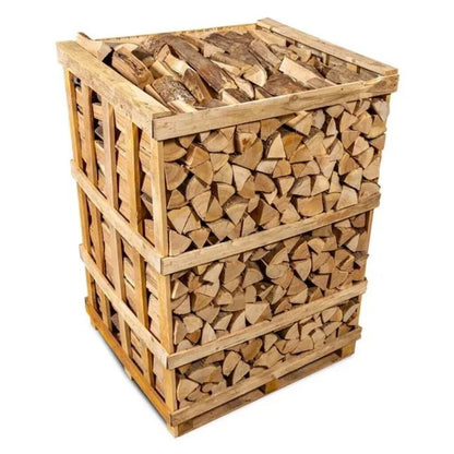 Brennholz 40 cm PEFC – Buche & Eiche, 2 m³, Lufttrocknung 25–30 % Feuchte, Belgien, Palette