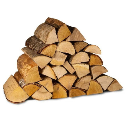 Brennholz 33 cm Hartholz-Mix – Eiche, Hainbuche, Buche, Esche, gespalten, < 20 % Feuchte